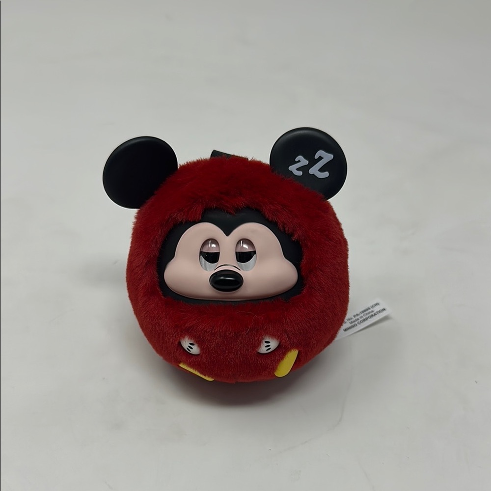 Disney sleepy mickey plush keychain miniso